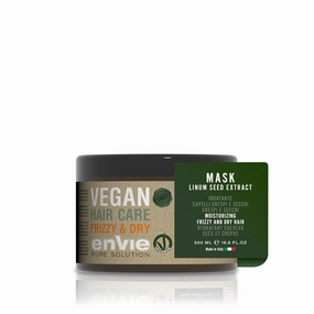 Vegan Anti Frizz Hair Mask - Frizz Control Hair Care, Deep Conditioning Hair Mask for Damaged Hair, Intense Hydration with Linseed, Macadamia, and Aloe for Smooth, Nourished Hair