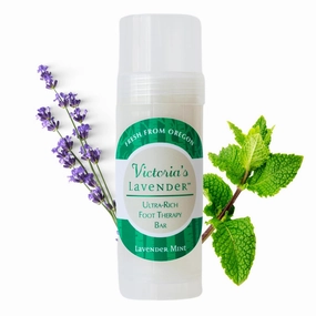 Victoria's Lavender Heel Balm Stick – Ultra-Rich Foot Therapy Balm for Dry, Cracked Feet – Softener for Cracked & Rough Skin – Dry Heels Treatment for Men and Women - Lavender Mint - 2 packs