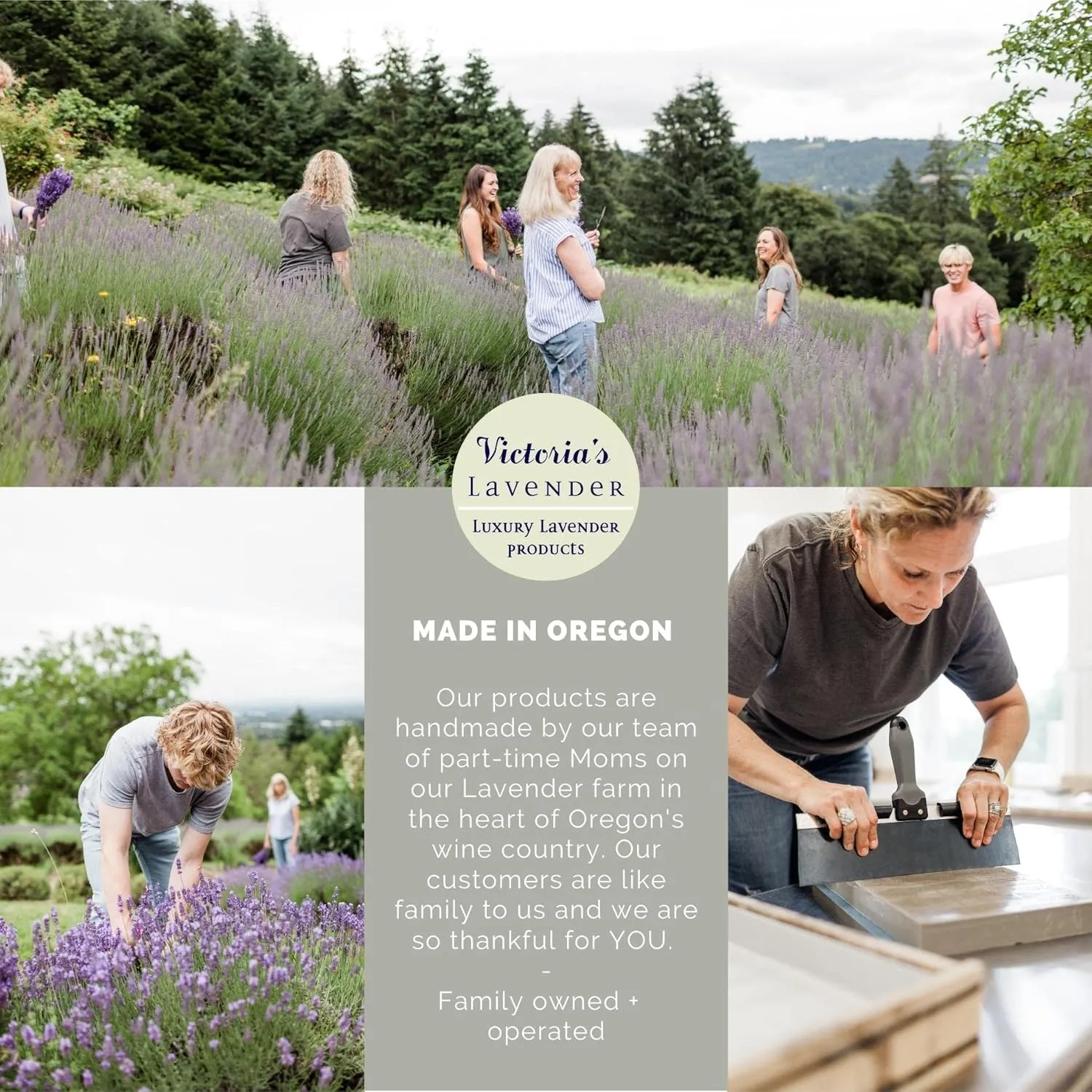 Victoria's Lavender Room Spray - All-Natural Home Fragrance, Pure Essential Oil Air Freshener & Odor Eliminator, Calming & Relaxing Scent, Household Essentials, 2pk Lavender Eucalyptus Mint, 4oz each