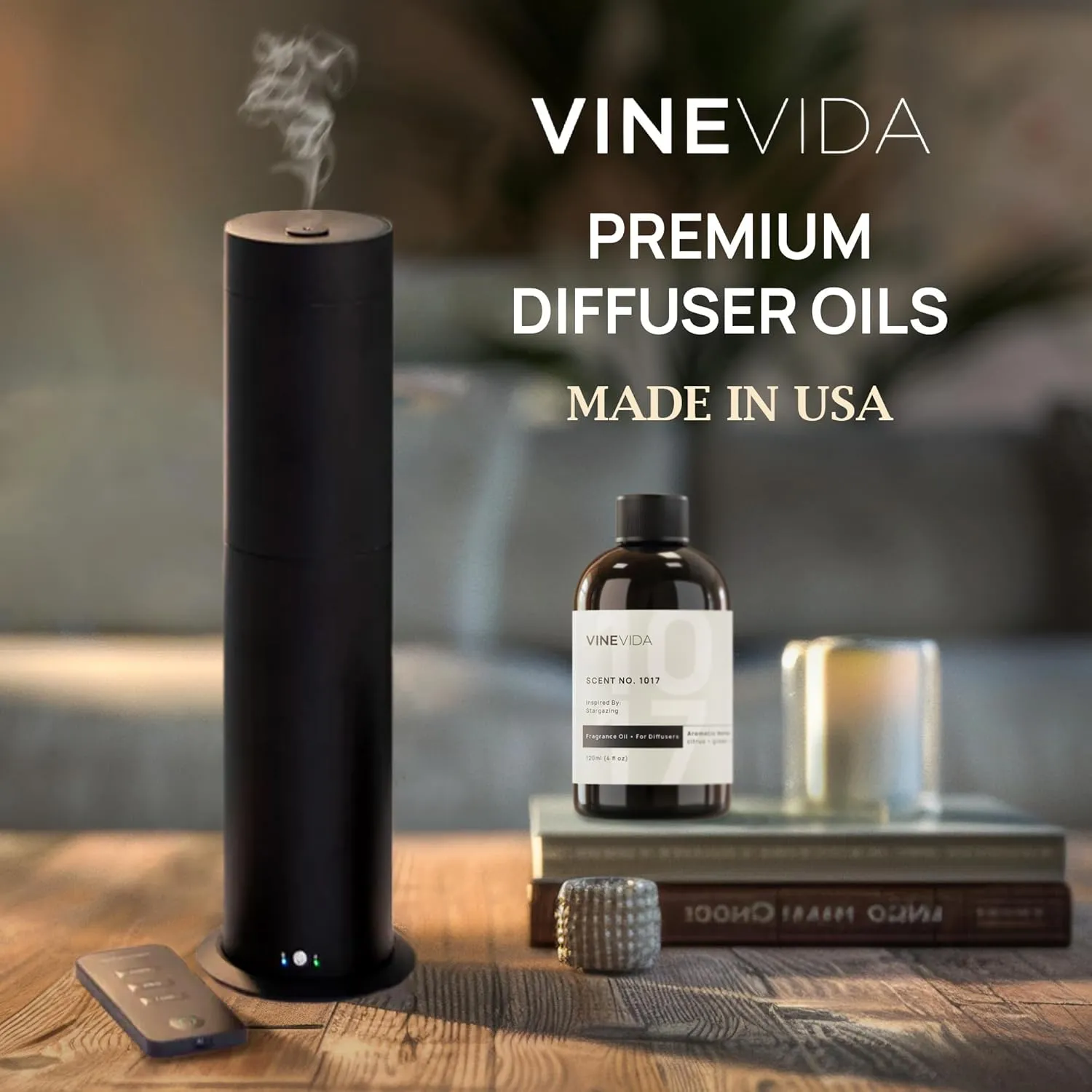 VINEVIDA [4 Fl Oz] Lavender Fragrance Oil for Cold Air Diffusers, Essential Oils for Diffuser Oil Refill & Air Freshener Room Spray