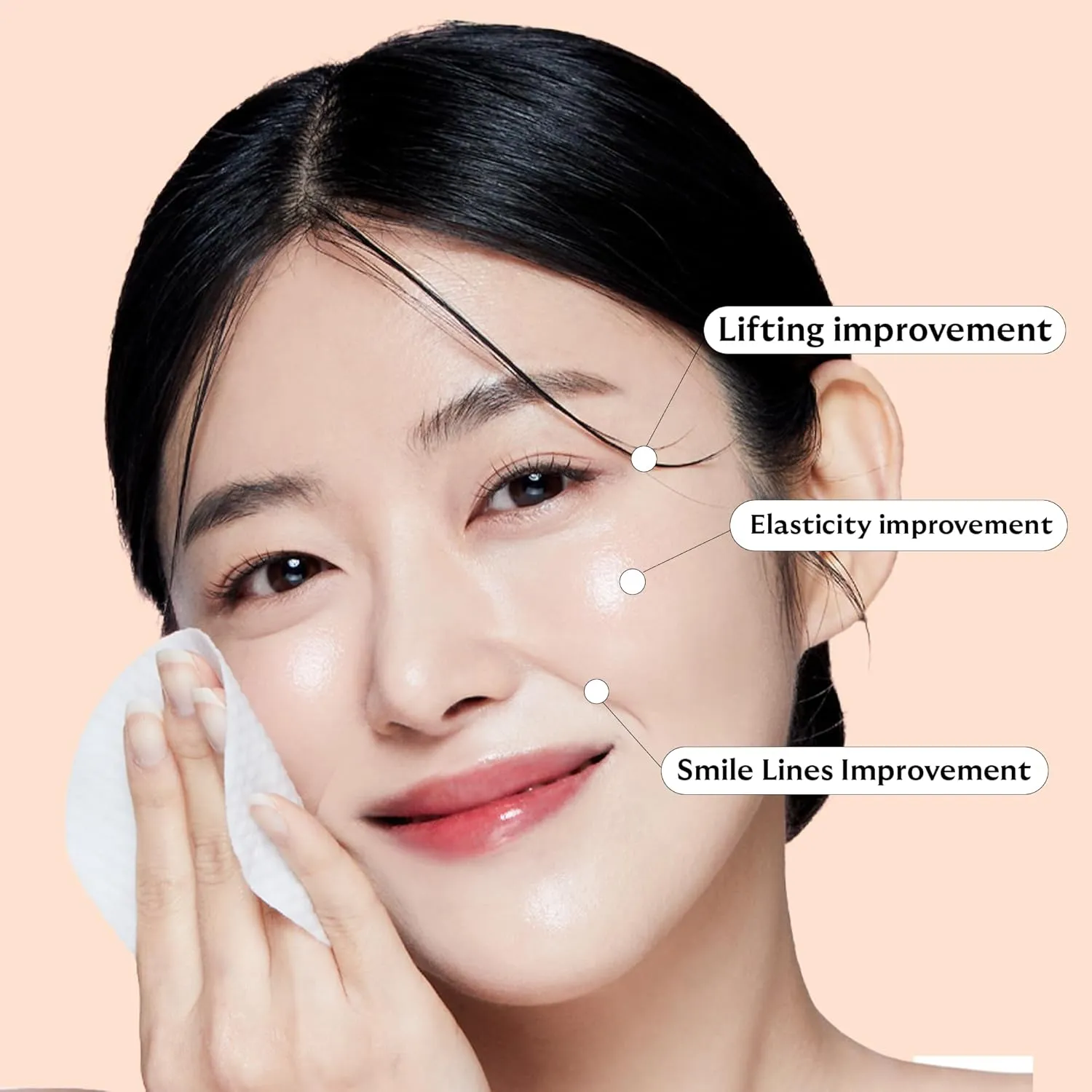 Vita Collagen 3-Days Ampoule Pad Vitamin Cotton Facial Toner Pads Skin Firming & Tighten Wrinkles Korean Toner - 56 Pads