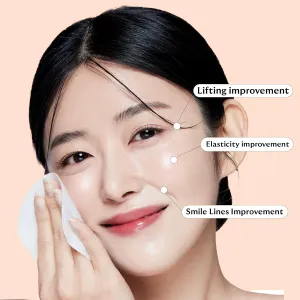 Vita Collagen 3-Days Ampoule Pad Vitamin Cotton Facial Toner Pads Skin Firming & Tighten Wrinkles Korean Toner - 56 Pads