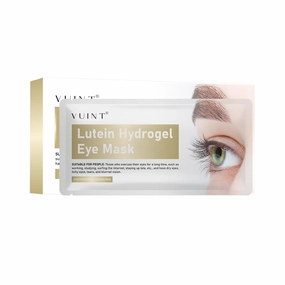Vuint Lutein Hydrogel Eye Mask – Cooling Under Eye Patches for Puffy Eyes, Dark Circles & Dryness – Soothing Herbal Formula with Chamomile & Cassia – Travel Essentials & Gifts for Women