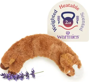 warmies Microwavable Neck & Shoulder Wrap - Heating & Cooling Plush Pad for Calming Relaxation - Weighted & Heated Neck Warmer with Scented Lavender - Microwave Heat Pad for Aches & Pain - Horse
