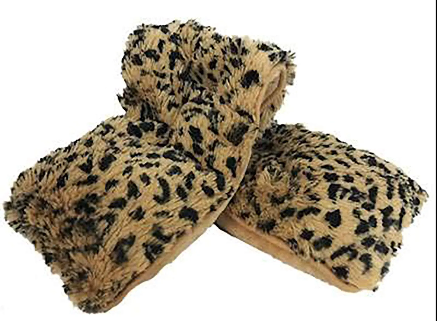 warmies Microwavable Neck & Shoulder Wrap - Heating & Cooling Plush Pad for Calming Relaxation - Weighted & Heated Neck Warmer with Scented Lavender - Microwave Heat Pad for Aches & Pain – Leopard