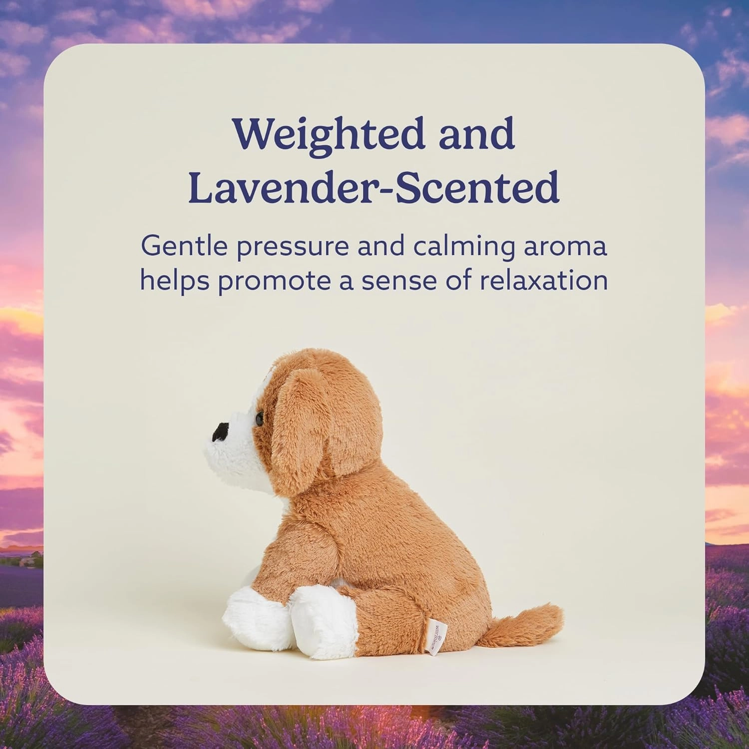 warmies Microwavable & Weighted Stuffed Animals, Beagle - Heated Stuffed Animal Plushie for Warmth & Comfort - Cute Soft Plush Toys for Adults & Children (Boys, Girls, Babies & Toddlers)