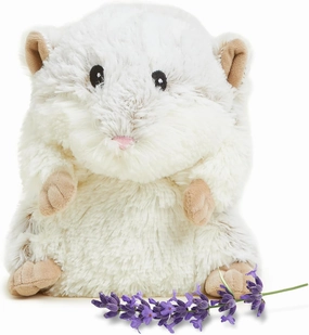 warmies Microwavable & Weighted Stuffed Animals, Hamster - Heated Stuffed Animal Plushie for Warmth & Comfort - Cute Soft Plush Toys for Adults & Children (Boys, Girls, Babies & Toddlers)