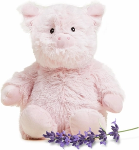 Warmies Microwavable & Weighted Stuffed Animals, Pig - Heated Stuffed Animal Plushie for Warmth & Comfort - Cute Soft Plush Toys for Adults & Children (Boys, Girls, Babies & Toddlers)