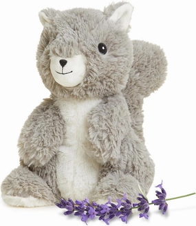 warmies Microwavable & Weighted Stuffed Animals, Squirrel - Heated Stuffed Animal Plushie for Warmth & Comfort - Cute Soft Plush Toys for Adults & Children (Boys, Girls, Babies & Toddlers)