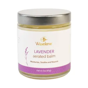 Waxelene Lavender Aerated Balm Jar, Organic Calming Multipurpose Ointment Baby Eczema Psoriais Dry Sensitive Skin Body Hand Lip Balm Face Moisturizer