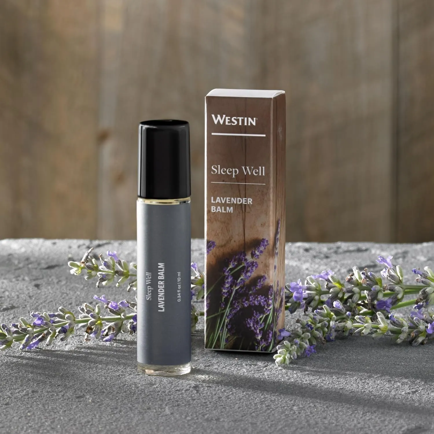 Westin Hotel Sleep Well Lavender Balm - Lavender and Chamomile Essential Oils Roll-On for Better Sleep (10 ml)