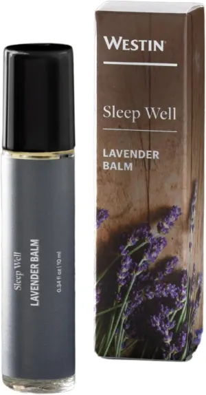 Westin Hotel Sleep Well Lavender Balm - Lavender and Chamomile Essential Oils Roll-On for Better Sleep (10 ml)