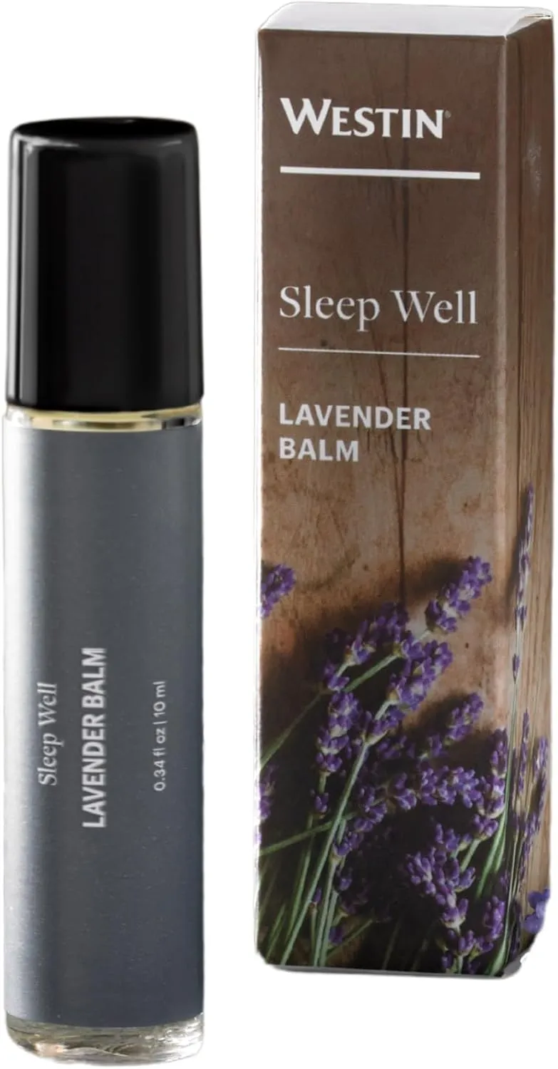Westin Hotel Sleep Well Lavender Balm - Lavender and Chamomile Essential Oils Roll-On for Better Sleep (10 ml)