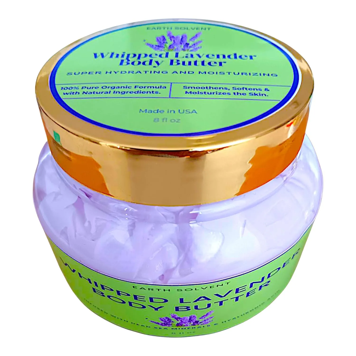 Whipped Lavender Body Butter Infused with Dead Sea Minerals & Hyaluronic Acid | Whipped Shea Butter   Mango Butter Super Hydrating Repairing & Moisturizing