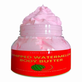 Whipped Watermelon Body Butter Infused with Dead Sea Minerals & Hyaluronic Acid | Whipped Shea Butter   Mango Butter Super Hydrating Repairing & Moisturizing (8 fl, Watermelon)