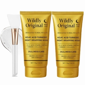 Wildly Original Turmeric Kojic Acid   Collagen Night Mask,Collagen Night Lift Mask,Peel off Masks for a Clear (2PCS)