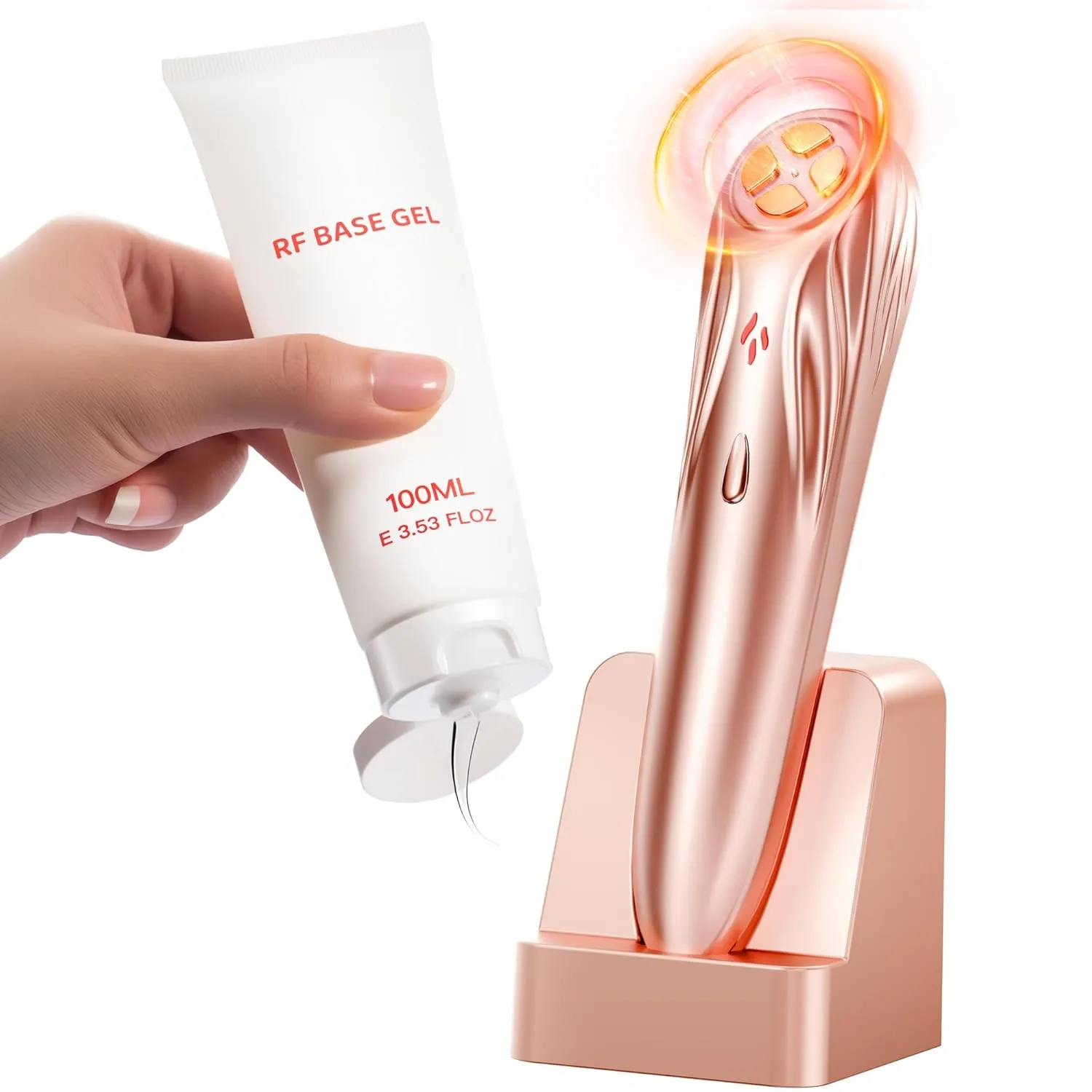 Wireless Radio Frequency Skin Tightening Device, 10W 1MHz Professional Facial Machine for at-Home Wrinkle Reduction, Face Lifting & Firming | Anti-Aging Care