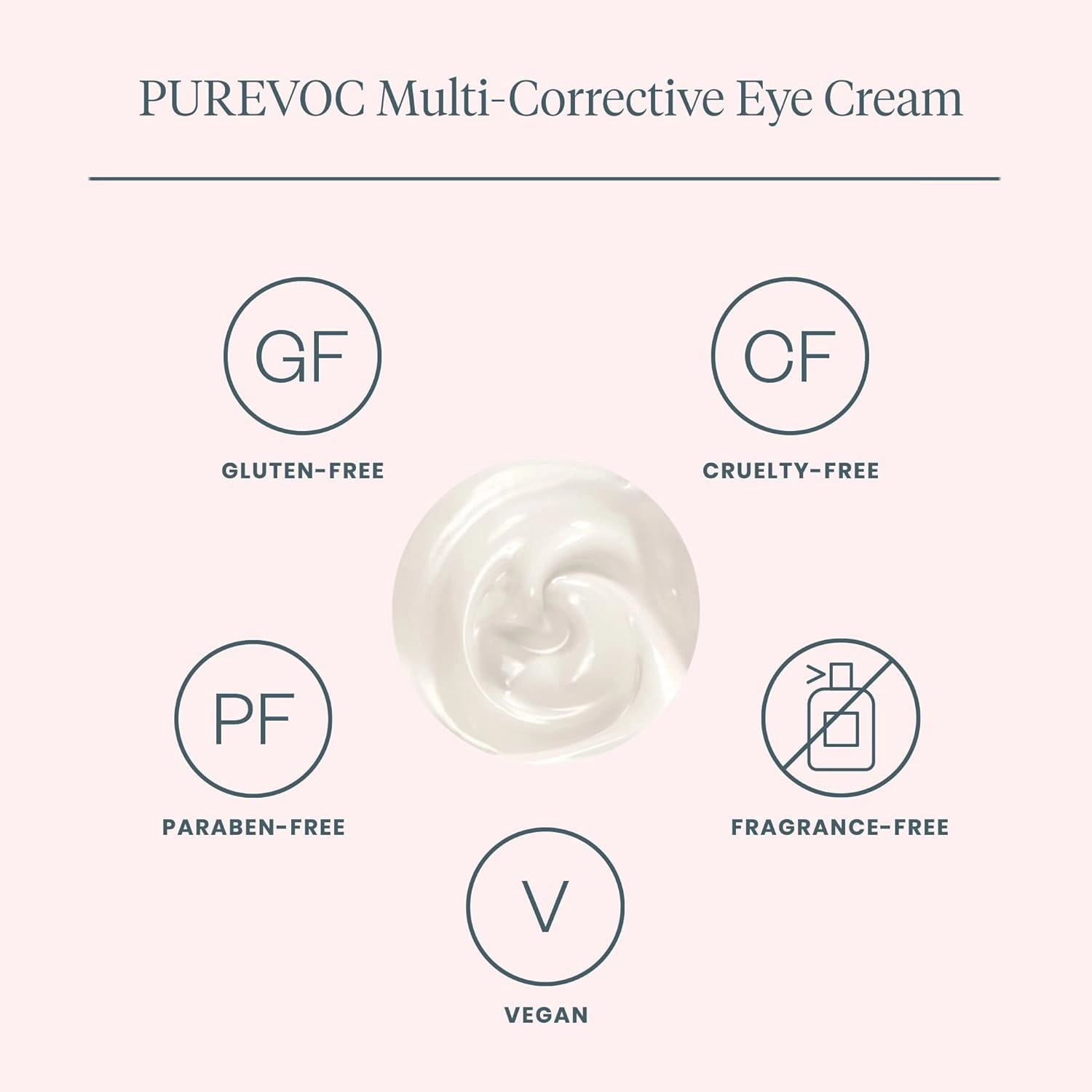 Wonderskin Purevoc Eye Cream for Dark Circles and Puffiness 0.5 Oz - Under Eye Cream for Women and Men with Mango & Shea Butter, Squalane - Fragrance-Free