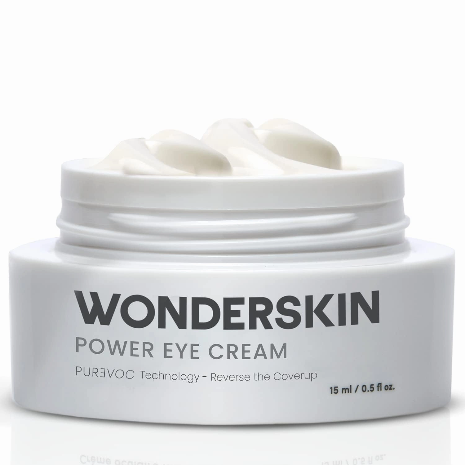 Wonderskin Purevoc Eye Cream for Dark Circles and Puffiness 0.5 Oz - Under Eye Cream for Women and Men with Mango & Shea Butter, Squalane - Fragrance-Free