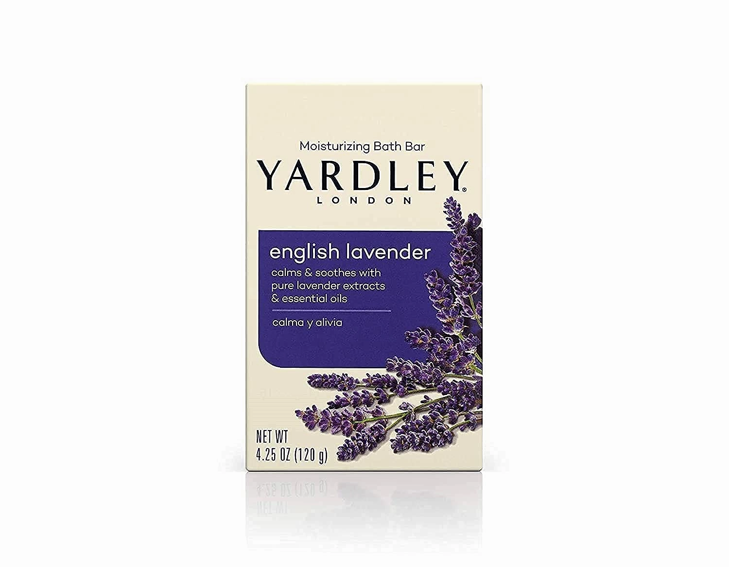 Yardley London English Lavender with Essential Oils Soap Bar, 4.25 Ounce (Pack of 12)