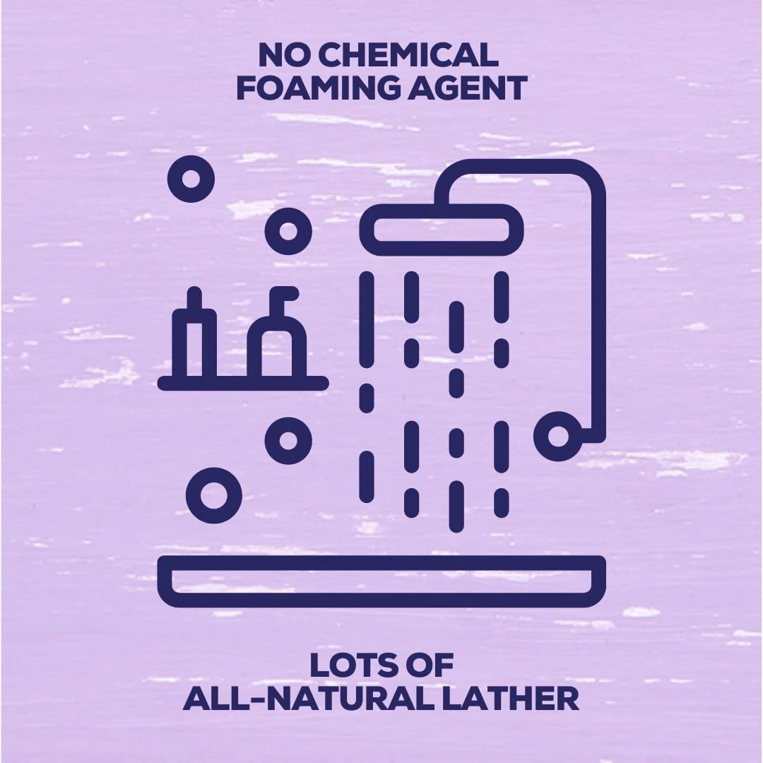 Yaya Maria's Natural Body Wash, Only 6 Ingredients, 100% Nontoxic, Keeps Skin Soft, Cruelty-Free (Lavender)