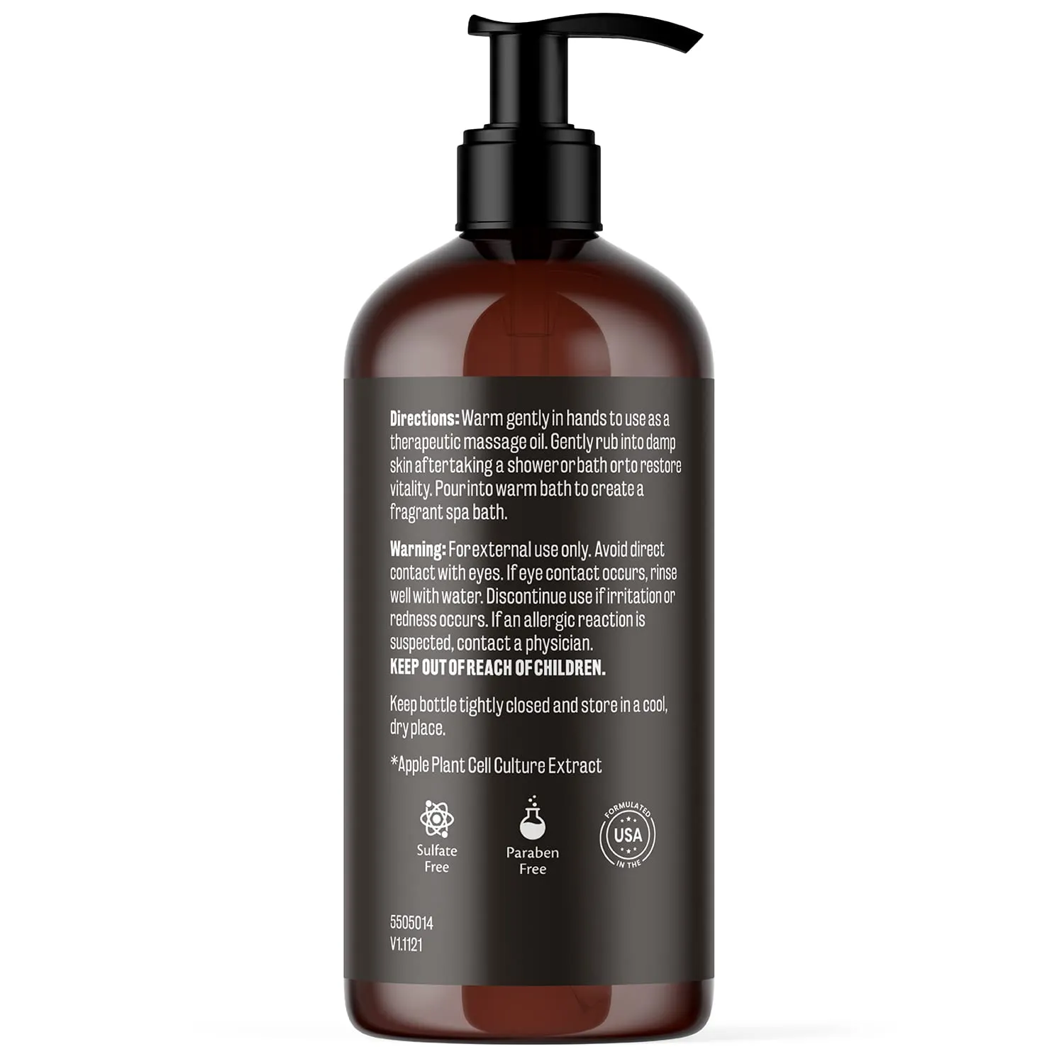 Ylang Ylang   Ginger Lymphatic Drainage Massage Oil – with Collagen & Stem Cells for Circulation, Detox & Cellulite Removal – Body Oil for Muscle Relief, Skin Firming & Relaxation – 8oz by M3 Naturals