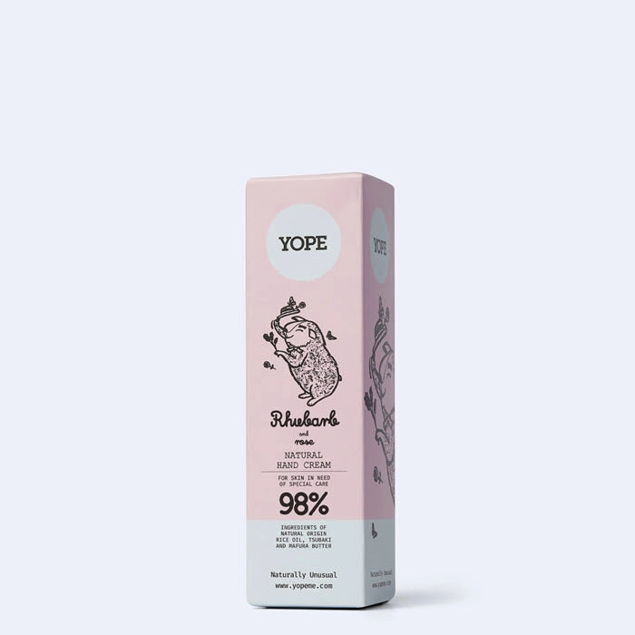 YOPE Natural Hand Cream «RHUBARB & ROSE»