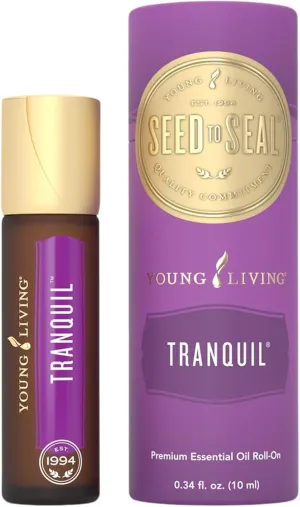 Young Living Tranquil Essential Oil Roll-On | 10 ml | Perfect for Bedtime Routine | Combines Cedarwood, Lavender, and Roman Chamomile Essentail Oil Blends