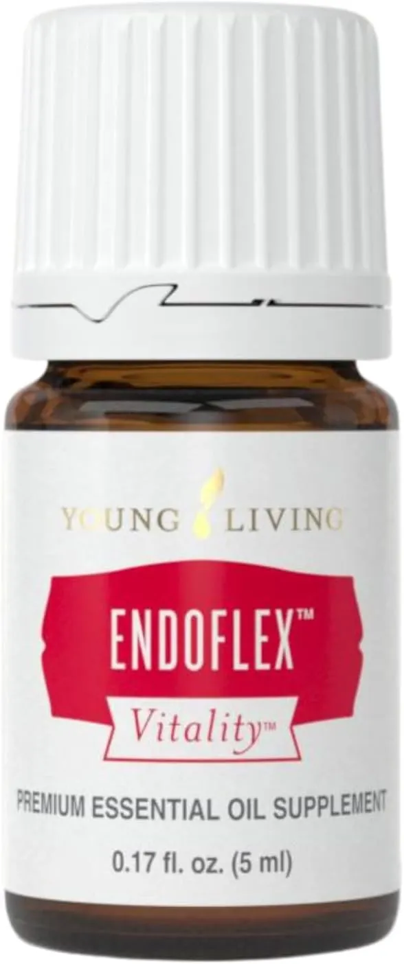 Young Living Vitality EndoFlex 5ml Essential Oil Blend - Calming and Refreshing Aroma - Minty Herb Flavor for Aromatherapy