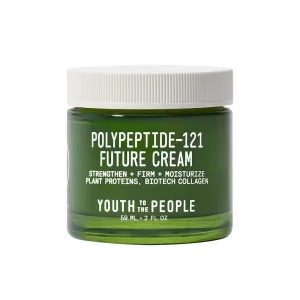 Youth To The People 121-Polypeptide Future Cream (2 fl oz), Firming Face Moisturizer, Reduce Fine Lines, Improve Elasticity, Vegan Collagen Peptide, Plant Proteins   Ceramides, Fragrance-free