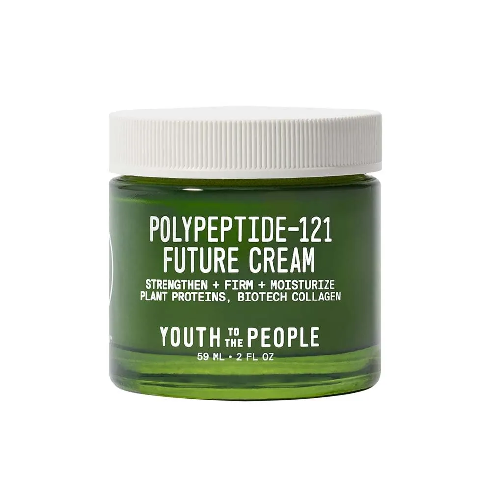 Youth To The People 121-Polypeptide Future Cream (2 fl oz), Firming Face Moisturizer, Reduce Fine Lines, Improve Elasticity, Vegan Collagen Peptide, Plant Proteins   Ceramides, Fragrance-free