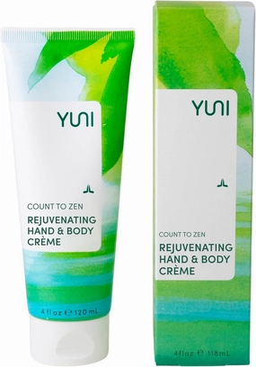 YUNI Beauty Hydrating Hand & Body Cream (4oz) Count to Zen Moisturizing Lotion - Hydrates & Conditions - Soothes Dry, Inflammed Skin - Stress Relief - All Natural, Paraben-Free, Cruelty-Free