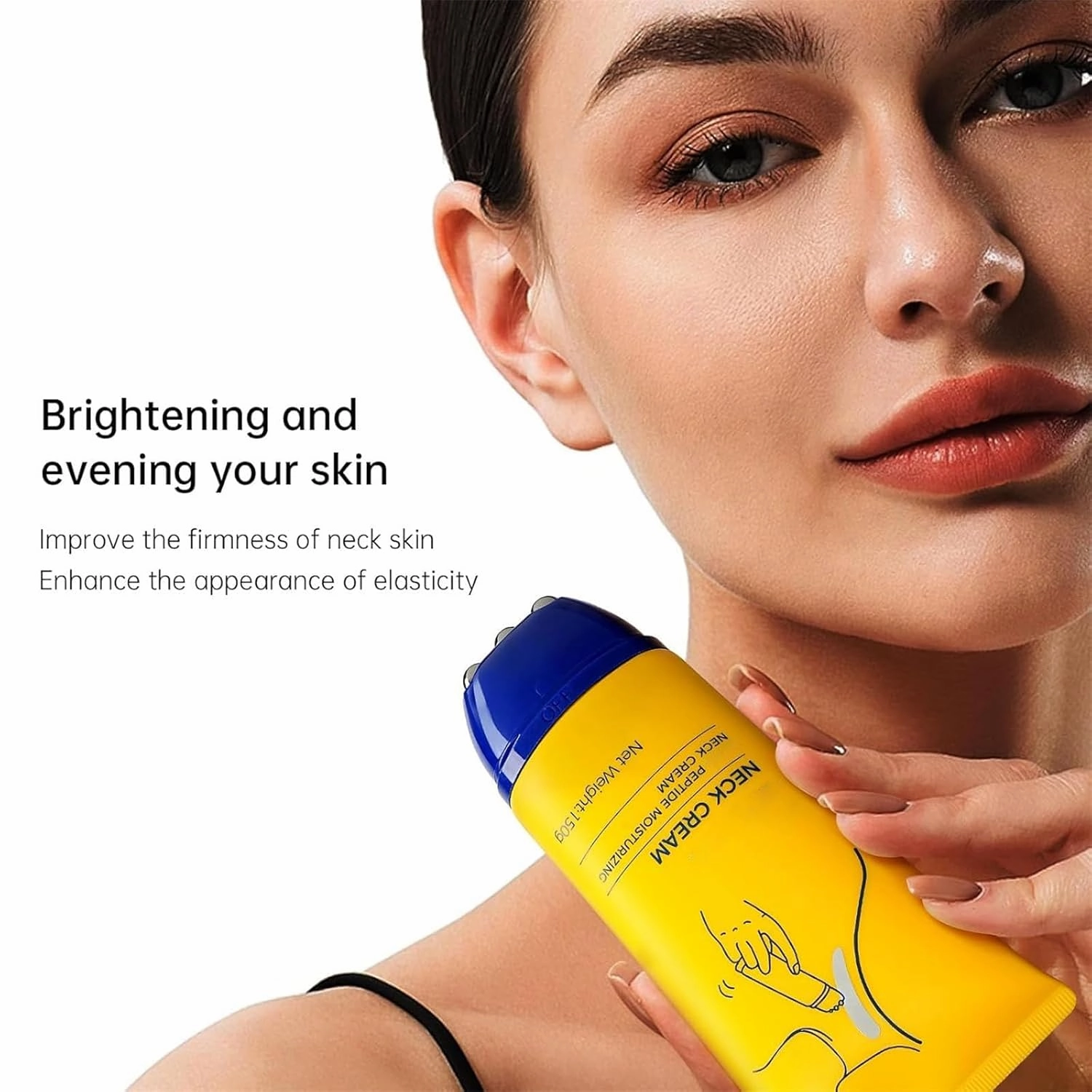 Z Sea Neck Cream, Anti-Aging Neck Firming Cream, Hydrating & Tightening Treatment with Collagen, Vitamin C, Hyaluronic Acid, Reduces Wrinkles, Lifts & Smooths Skin for Youthful Look-3pcs