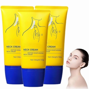 Z Sea Neck Cream, Anti-Aging Neck Firming Cream, Hydrating & Tightening Treatment with Collagen, Vitamin C, Hyaluronic Acid, Reduces Wrinkles, Lifts & Smooths Skin for Youthful Look-3pcs